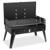 Portable Charcoal Grill Foldable BBQ Suitcase Grill Shelf For Outdoor Camping Picnics