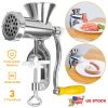 Manual Meat Grinder Heavy Duty Hand Operated Mincer Sausage Maker Machine Noodle Maker