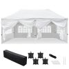 10X20ft EZ Pop Up Canopy Folding Gazebo/White