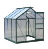 6' x 6' x 7' Polycarbonate Portable Walk-In Garden Greenhouse