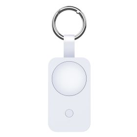 Portable 1000mAh Magnetic Watch Power Bank Keychain Wireless Charger (Option: V9S Samsung Version White-1000mAh-USB)