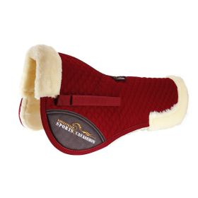 Riding Shock Absorption Balance Wool Pad (Color: wine red)