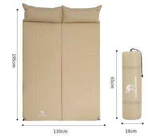 Inflatable Mattress For Camping For Two People (Color: Gold)