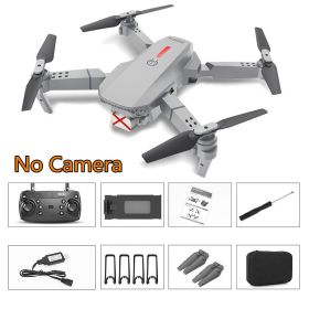 Folding Quadcopter Remote Control Drone Aerial Photography (Option: Silver-4k single camera)