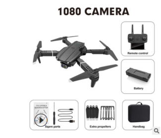 SHAREFUNBAY Drone 4k HD Dual Camera Visual Positioning 1080P WiFi Fpv Drone Height Preservation Rc Quadcopter (Option: Blackwithout camera1 battery)