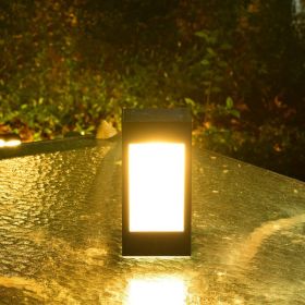 Solar Outdoor Column Head Lamp (Option: Medium warm light)