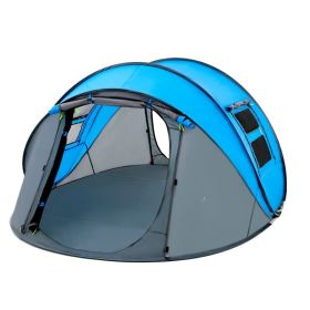 Outdoor  2 People Single-layer Rain Proof Fast Open Tent Camping (Option: Single layer lake blue)