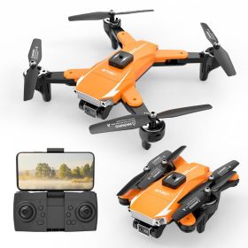 JS18 Obstacle Avoidance UAV Aerial Photography Folding Remote Control (Color: Orange)