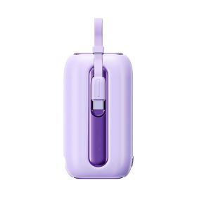 10000 Mah Comes With Cable Large Capacity 22.5W Fast Charge Mobile Power Supply (Option: Purple-22.5W)