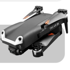 UAV Folding Four Axis 4K High Definition Dual Camera Aerial Model (Option: Black-F)