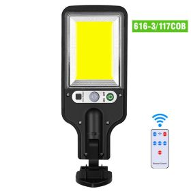 Outdoor Solar LED Motion Wall Lamp (Option: 6163With remote control)