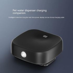 Cat Automatic Water Dispenser Charging Companion Wireless Smart Rechargeable Battery (Option: Black-5000 MA)