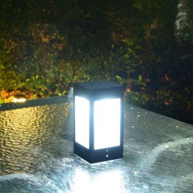 Solar Outdoor Column Head Lamp (Option: Medium white light)