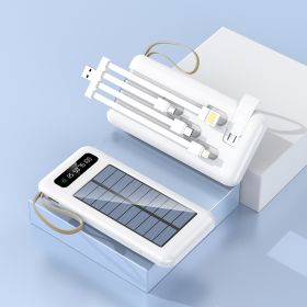 Solar Super Capacity Power Pack (Option: White-30000mA)