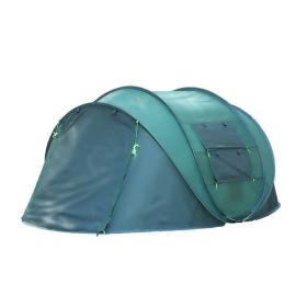 Outdoor Single Layer Automatic Open Tent Camping (Option: Dark green)