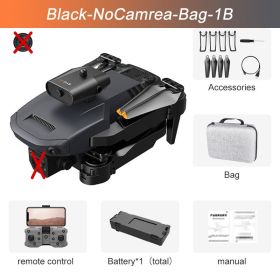 4K High-definition Aerial Photography Aircraft Obstacle Avoidance Remote Control (Option: Black Nocamera Bag1B)