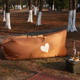 Outdoor Camping Equipment Inflatable Sofa / Bed (Option: Milk tea love)