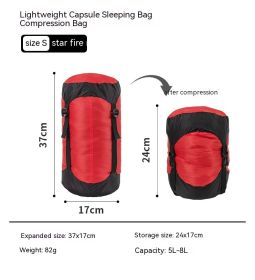 Down Compression Outdoor Storage Bag (Option: Star Fire Red S Code)