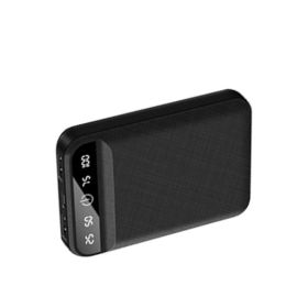 Mini Power Bank 20000 MA Small Portable Large Capacity Mobile Power Supply (Option: Black-20000 MA)