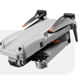 UAV Folding Four Axis 4K High Definition Dual Camera Aerial Model (Option: Grey-A)