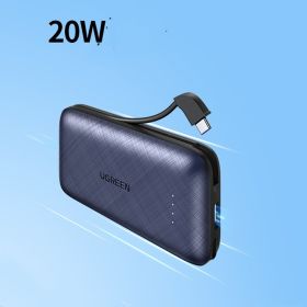 Large Capacity Compact And Portable PD20W Quick-charge (Option: With TypeC cable 20W-10000mAh)