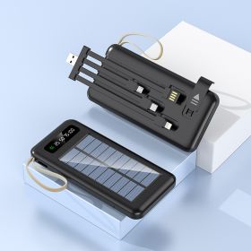 Solar Super Capacity Power Pack (Option: Black-30000mA)