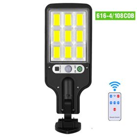 Outdoor Solar LED Motion Wall Lamp (Option: 6164With remote control)