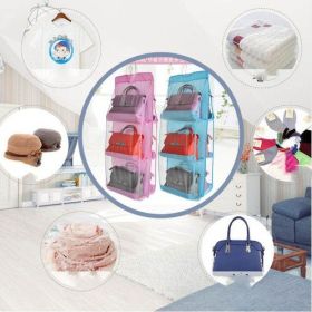 Non-woven Camping Hanging Storage Bag (Color: Pink)