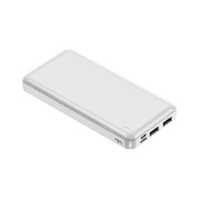 Large Capacity Mobile Power Bank (Option: White-20000mah)