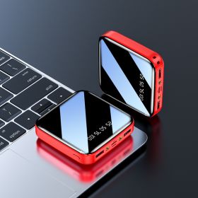 Mirror Mini-portable Power Bank Large Capacity (Option: Red-5000 MA)