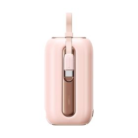 10000 Mah Comes With Cable Large Capacity 22.5W Fast Charge Mobile Power Supply (Option: Pink-22.5W)