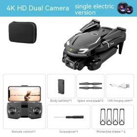 V88 UAV HD Aerial Photography 4K Dual Camera (Option: V88 Black 4K Dual Camera-Two Batteries)