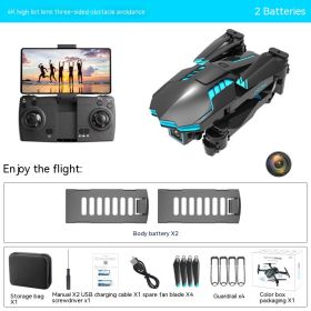 UAV 4K HD Aerial Photography Optical Flow Positioning Dual Camera Obstacle Avoidance Fixed Height Remote Control (Option: Single Lens 2)