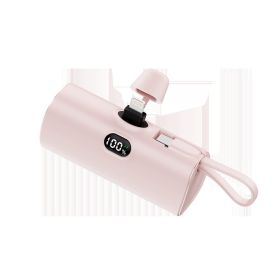 Capsule Digital Display Wireless Pocket Power Bank (Option: Pink-5000 MA)