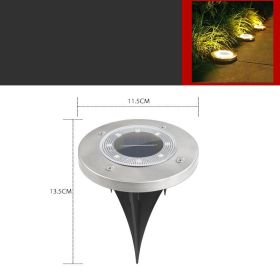 Outdoor Solar Lawn Garden Ground Light (Option: Warm light)