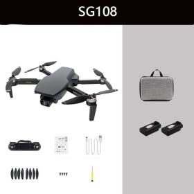 Folding Four-axis 4K High-definition Aerial Drone Remote Control Aircraft (Option: SG108-Double electric version)