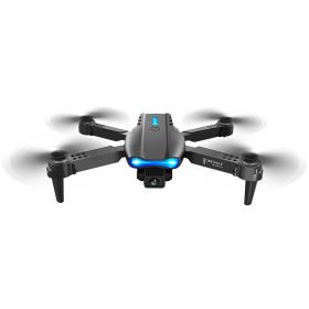 E99 Folding Drone Quadcopter Remote Control Handle Four Axis HD 4K Photography UAV Altitude Fixation (Option: Single-Black-Single)