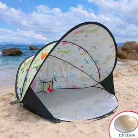 Full-automatic Folding Shelter Tent For The Beach (Option: Cartoon-Tide cushion)