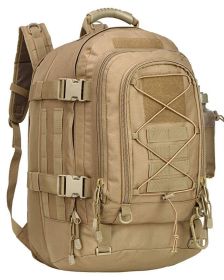 Outdoor Tactics Military  Mountaineering Hiking Bag Multifunctional Large Capacity Backpack (Color: Khaki)