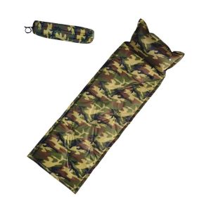 Camo Automatic Inflatable Cushion With Pillow Outdoor Camping (Option: Army green camo-Nine point payment)