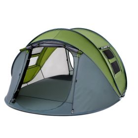 Outdoor  2 People Single-layer Rain Proof Fast Open Tent Camping (Option: Single pine green)