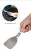 Outdoor folding frying spatula camping portable 304 stainless steel rice spatula barbecue