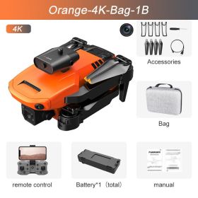 4K High-definition Aerial Photography Aircraft Obstacle Avoidance Remote Control (Option: Orange 4K Bag 1B)