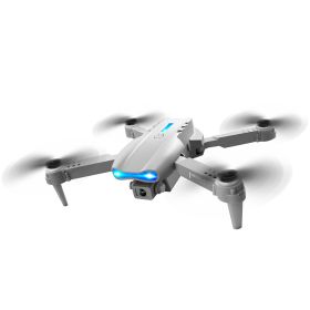 E99 Folding Drone Quadcopter Remote Control Handle Four Axis HD 4K Photography UAV Altitude Fixation (Option: Single-Grey-Single)