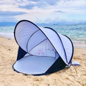 Full-automatic Folding Shelter Tent For The Beach (Option: Silver-No Tide cushion)