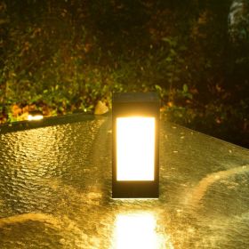 Solar Outdoor Column Head Lamp (Option: Small warm light)