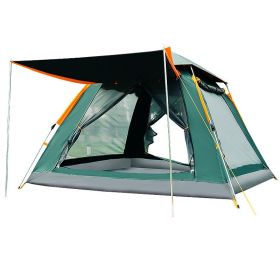 Fully Automatic Speed Camping Tent Rain Proof Multi Person (Option: Vinyl green-Tents and tide MATS)