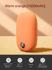 Portable Two-in-one Hand Warmer USB Power Bank (Option: Warm Orange-6000mAh)