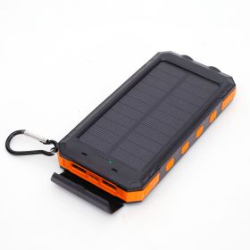 Waterproof Solar Charging Power Supply (Option: Orange-Upgraded Version 20000mah)